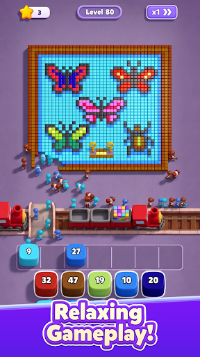 BlockFlow butterfly pixel puzzle