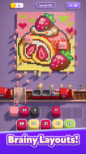 BlockFlow colorful transport puzzle