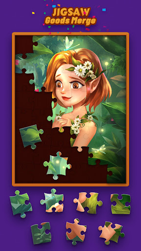 Goods Merge jigsaw collection gameplay